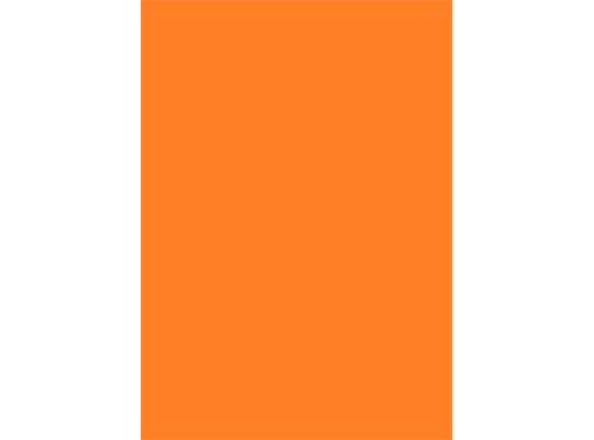 Kreslicí karton čtvrtka barevná A4 225g/m2 oranžová - 1 ks
