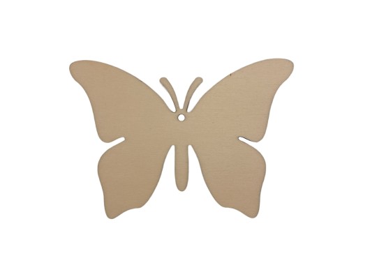 Dřevěný výřez k dozdobení a zavěšení Motýl 13,5x10 cm